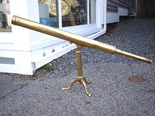 A late 19th century Library telescope by William Stanley of London circa 1885